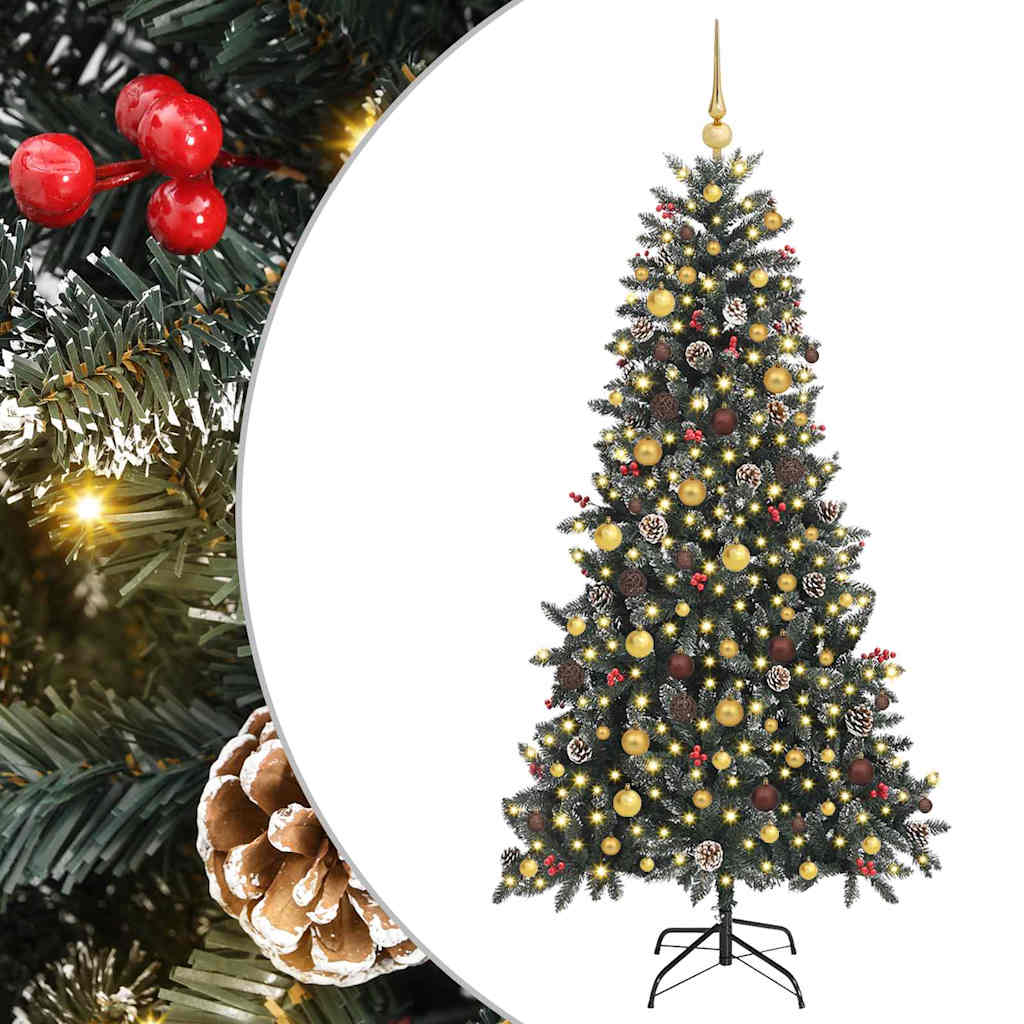 Artificial Christmas Tree with Stand Green 114 x 114 x 210 cm