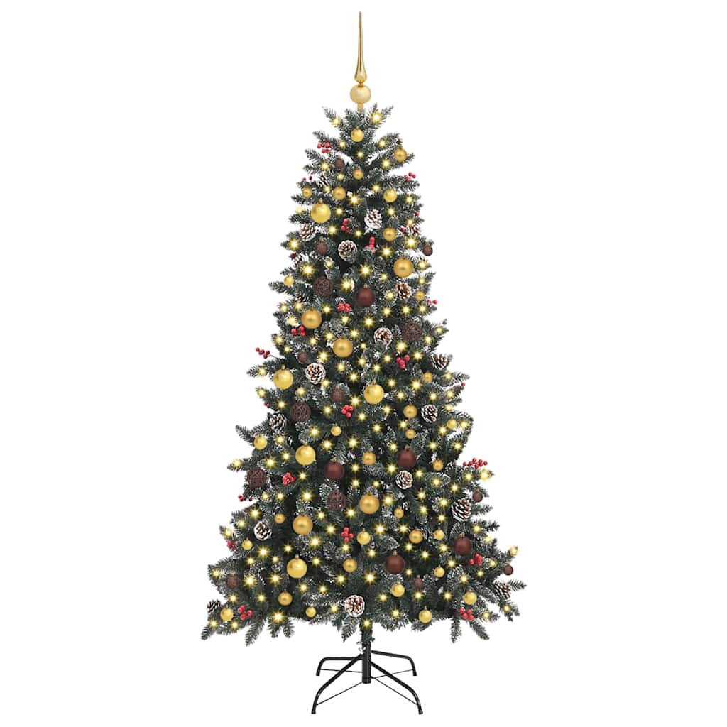 Artificial Christmas Tree with Stand Green 114 x 114 x 210 cm