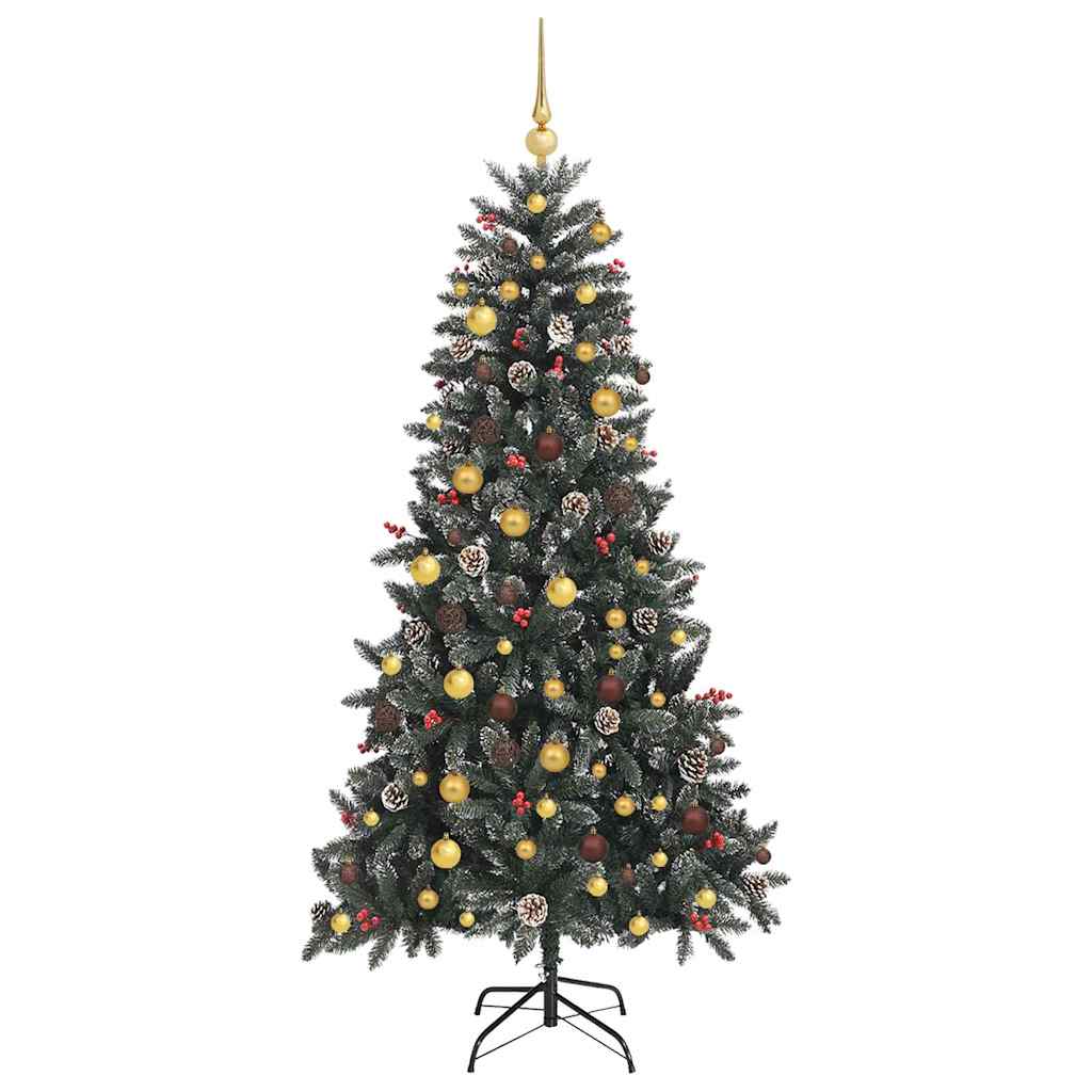 Artificial Christmas Tree with Stand Green 114 x 114 x 210 cm
