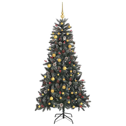Artificial Christmas Tree with Stand Green 114 x 114 x 210 cm