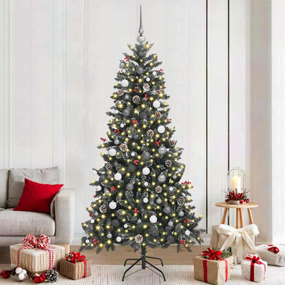 Artificial Christmas Tree with 300 LEDs Green 82.68 in