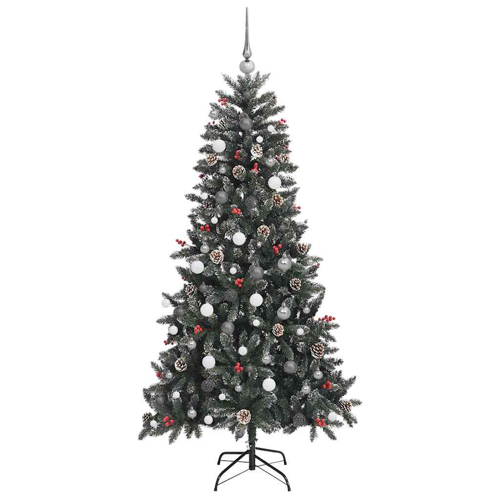 Artificial Christmas Tree with 300 LEDs Green 82.68 in