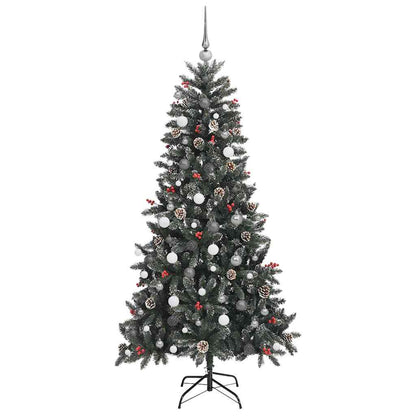 Artificial Christmas Tree with 300 LEDs Green 82.68 in