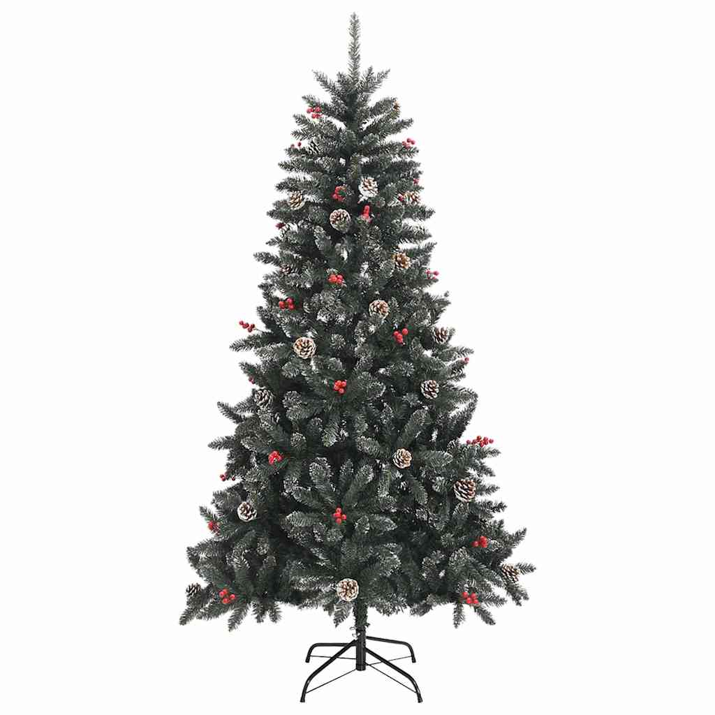 Artificial Christmas Tree with 300 LEDs Green 82.68 in