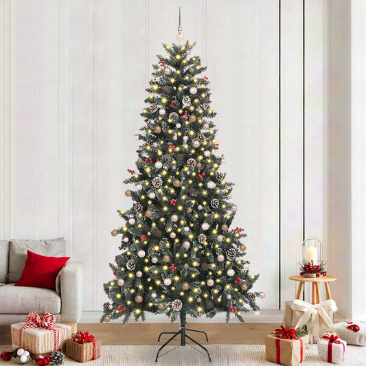 Artificial Christmas Tree with 300 LEDs Green 94.49 in