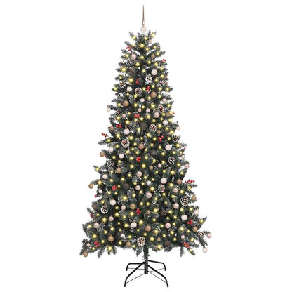 Artificial Christmas Tree with 300 LEDs Green 94.49 in
