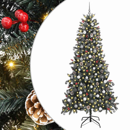 Artificial Christmas Tree with 300 LEDs Green 94.49 in