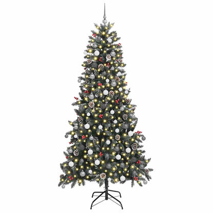 Artificial Christmas Tree with 300 LEDs Green 94.49 in