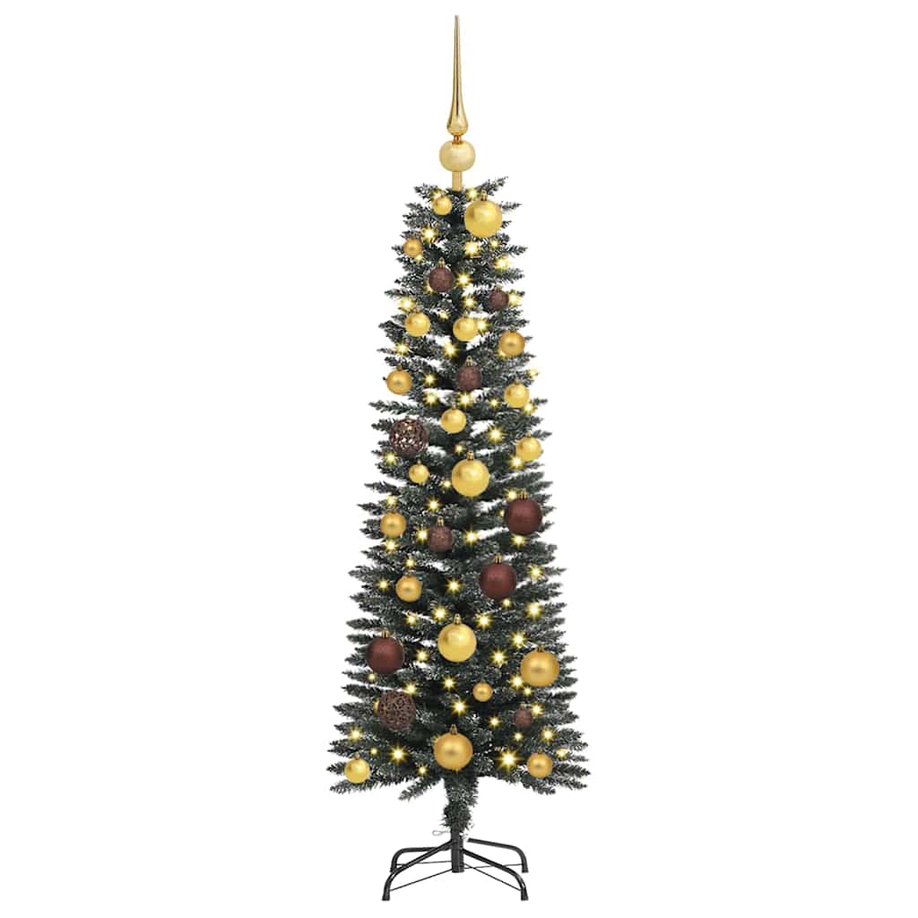 Artificial Christmas Tree with 150 LEDs Green 47.24 in