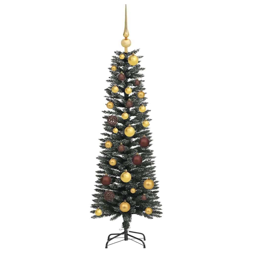 Artificial Christmas Tree with 150 LEDs Green 47.24 in