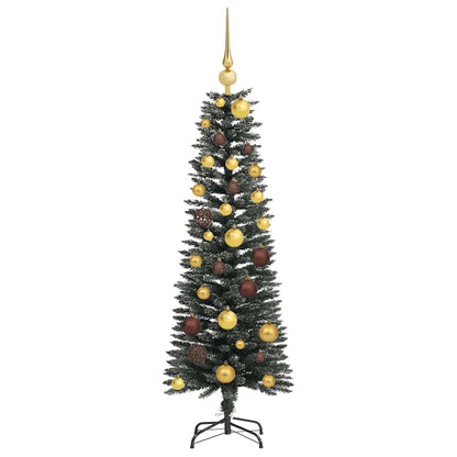 Artificial Christmas Tree with 150 LEDs Green 47.24 in