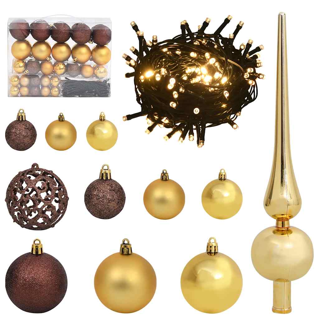 Artificial Christmas Tree with 150 LEDs Green 47.24 in