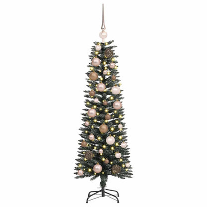 Artificial Christmas Tree with 150 LEDs Green 47.24 in