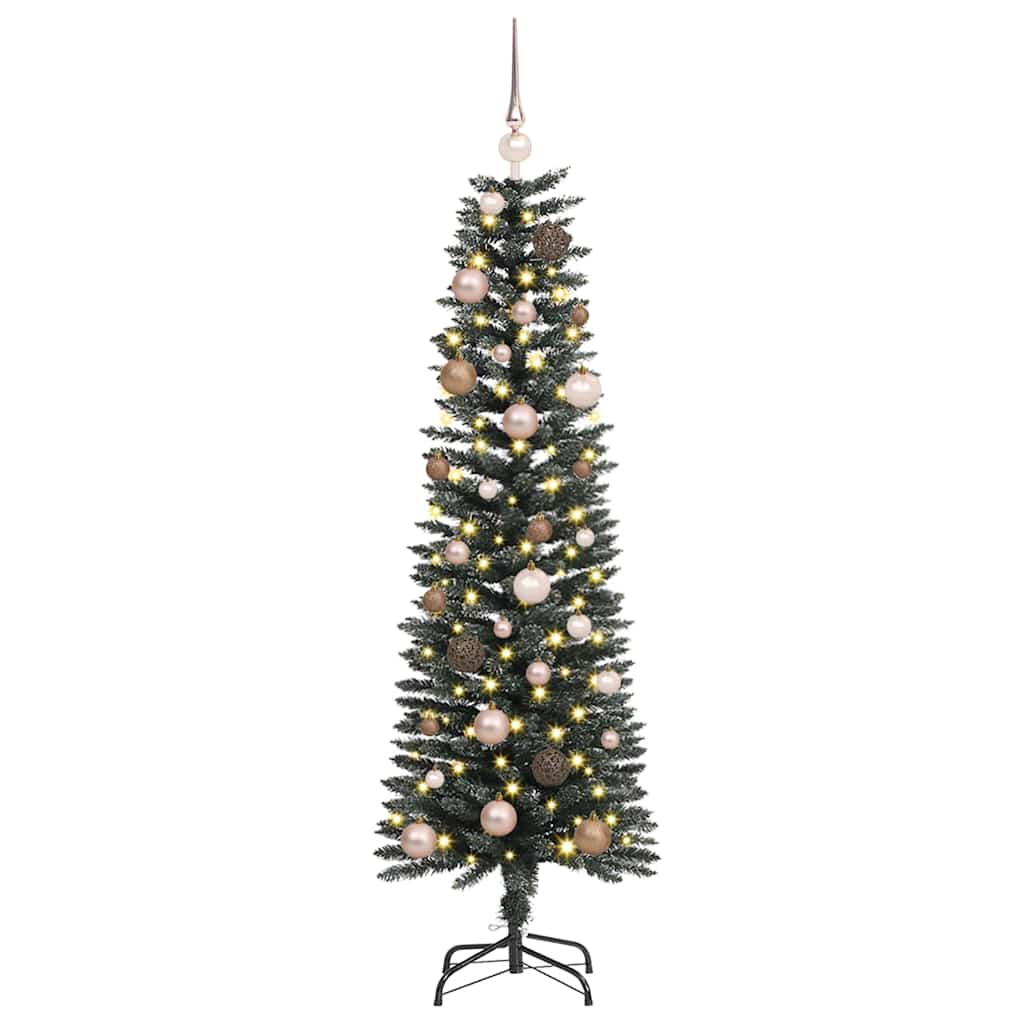 Artificial Christmas Tree with 150 LEDs Green 59.06 in