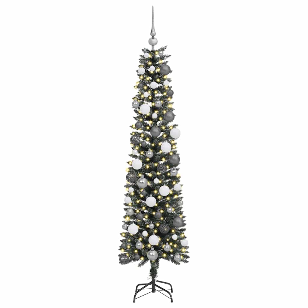 Artificial Christmas Tree with 300 LEDs Green 70.87 in