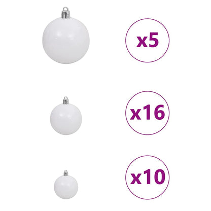 Artificial Christmas Tree with 300 LEDs Green 70.87 in