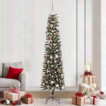 Artificial Christmas Tree with 300 LEDs Green 58 x 58 x 210 cm