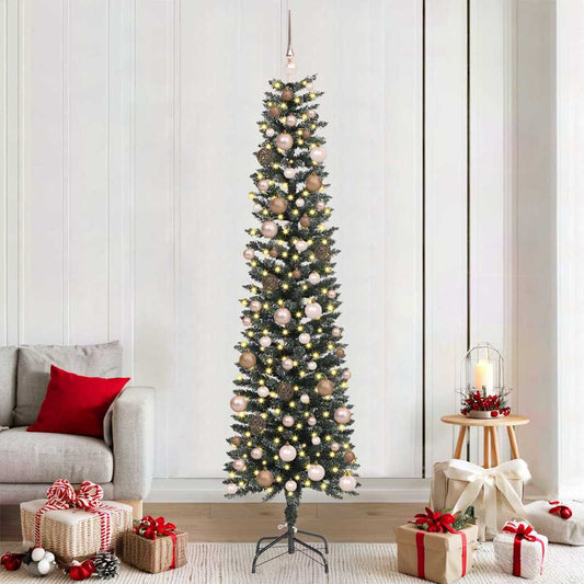 Artificial Christmas Tree with 300 LEDs Green 58 x 58 x 210 cm