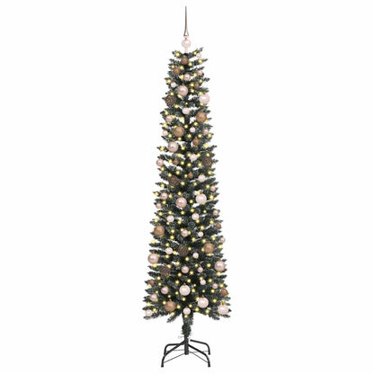 Artificial Christmas Tree with 300 LEDs Green 58 x 58 x 210 cm