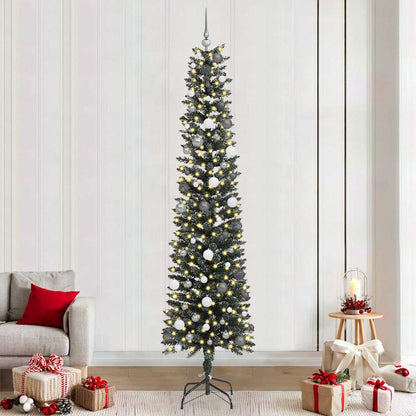 Artificial Christmas Tree with 300 LEDs Green 94.49 in