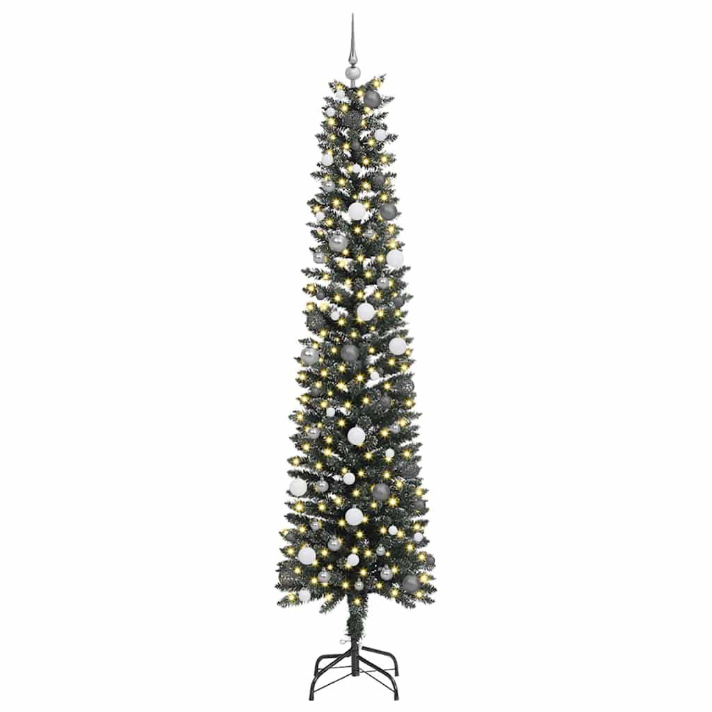 Artificial Christmas Tree with 300 LEDs Green 94.49 in