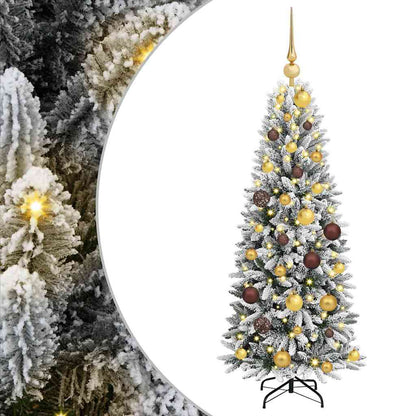 Artificial Christmas Tree with 150 LEDs White 47.24 in