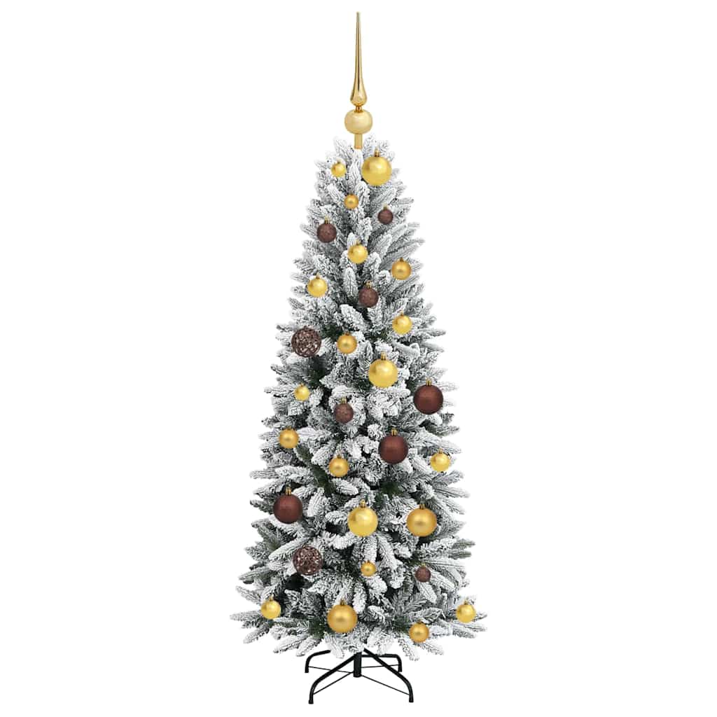 Artificial Christmas Tree with 150 LEDs White 47.24 in