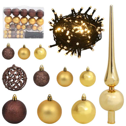 Artificial Christmas Tree with 150 LEDs White 47.24 in