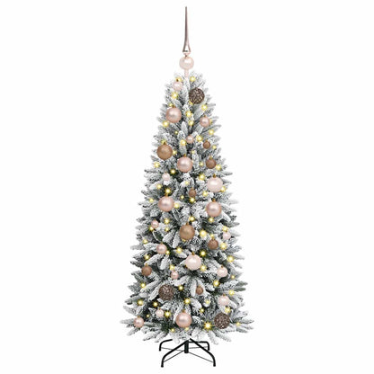 Artificial Christmas Tree with 150 LEDs White 47.24 in