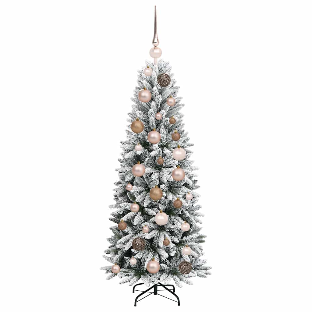 Artificial Christmas Tree with 150 LEDs White 47.24 in