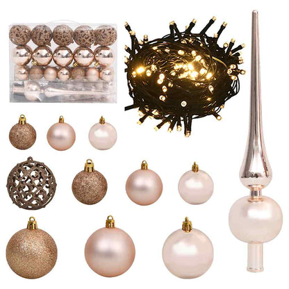 Artificial Christmas Tree with 150 LEDs White 47.24 in