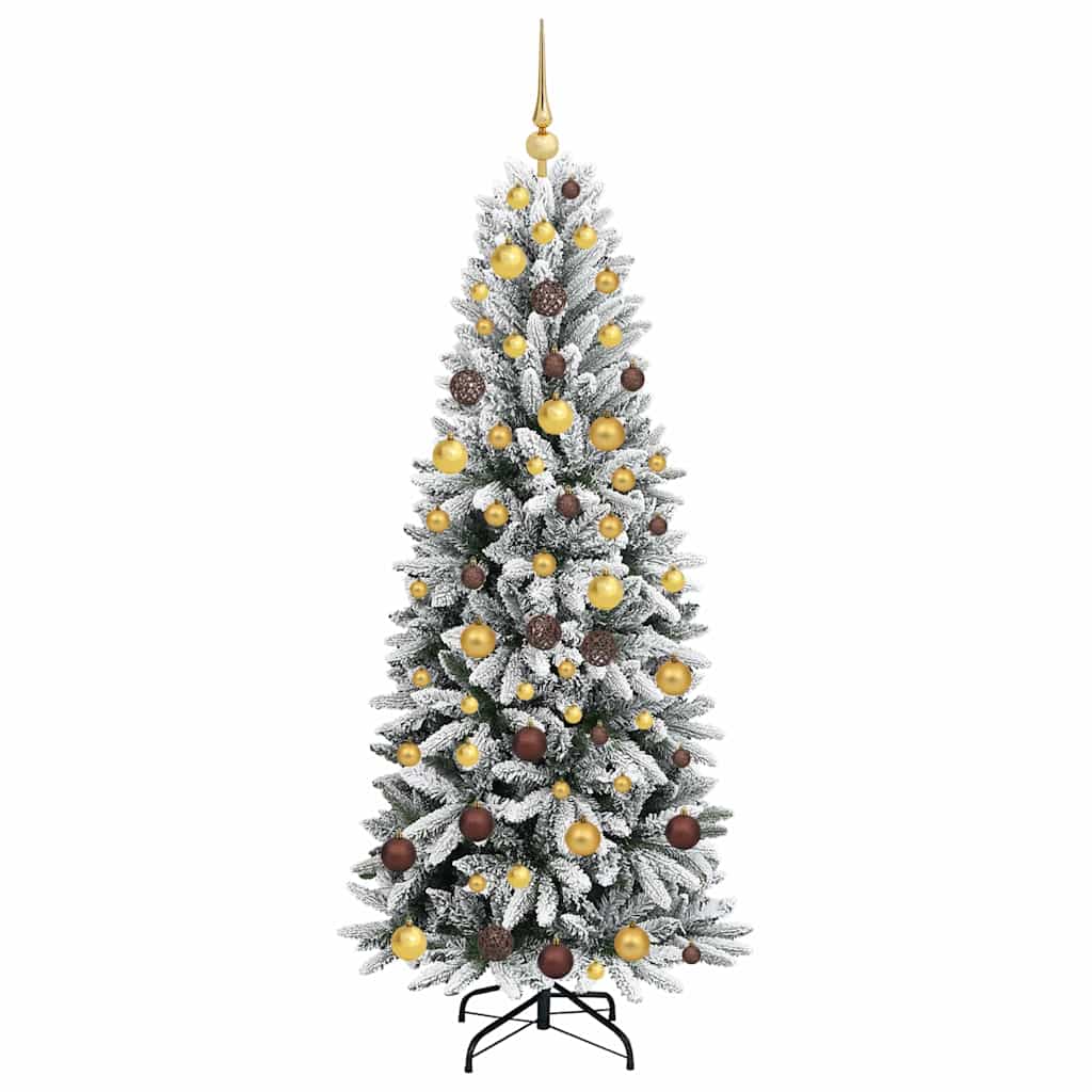 Artificial Christmas Tree with 300 LEDs White 70.87 in