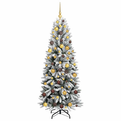 Artificial Christmas Tree with 300 LEDs White 70.87 in
