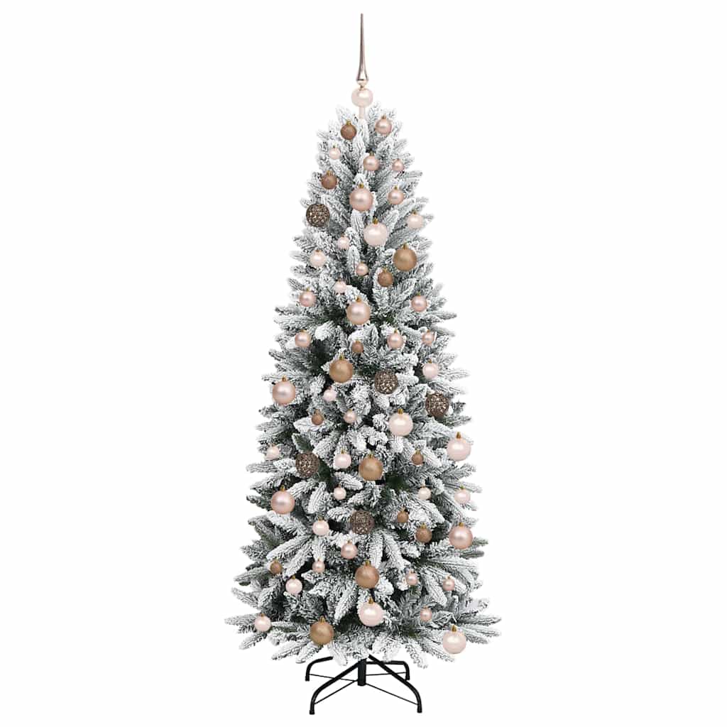 Artificial Christmas Tree with 300 LEDs White 70.87 in
