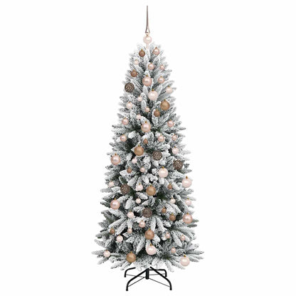 Artificial Christmas Tree with 300 LEDs White 70.87 in