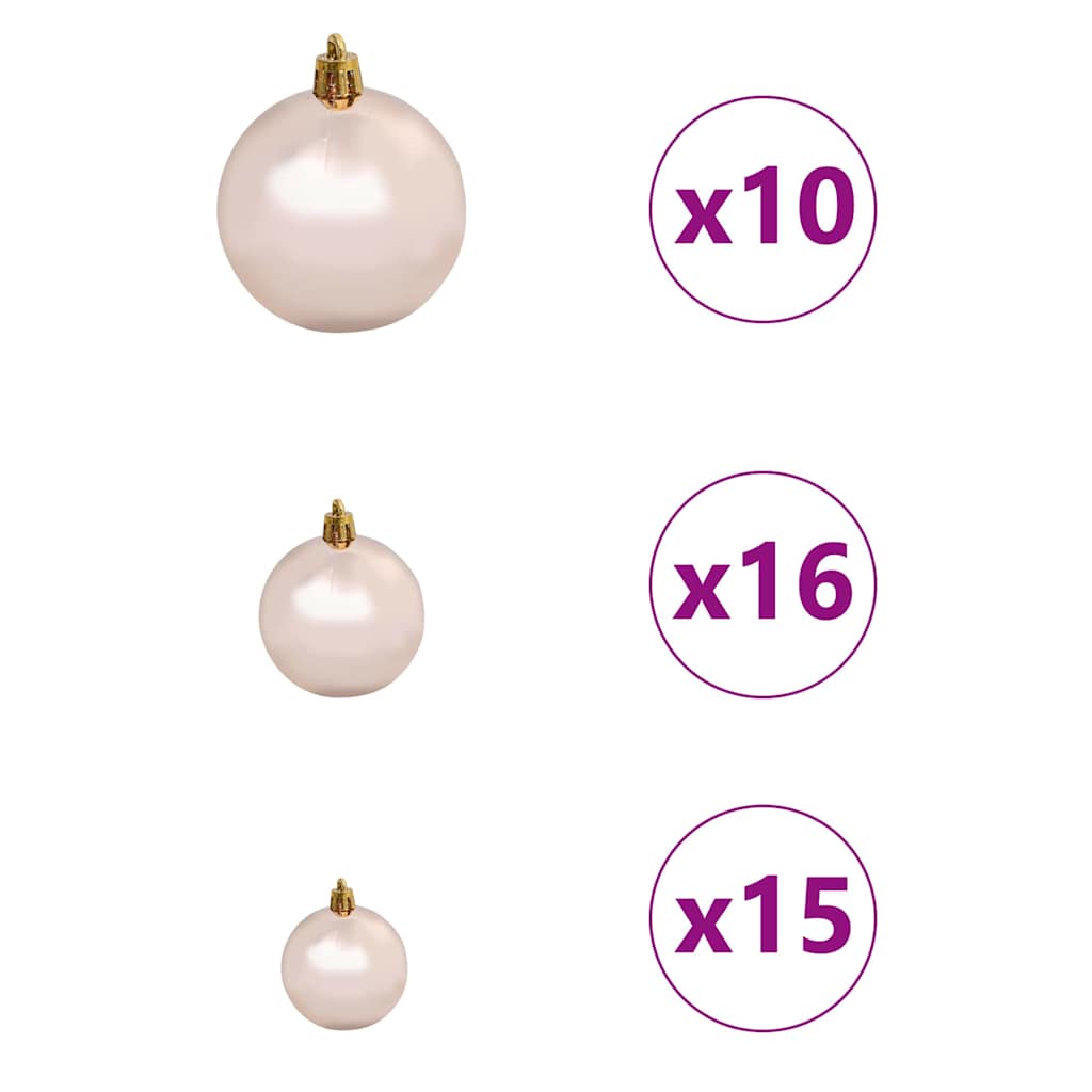 Artificial Christmas Tree with 300 LEDs White 70.87 in