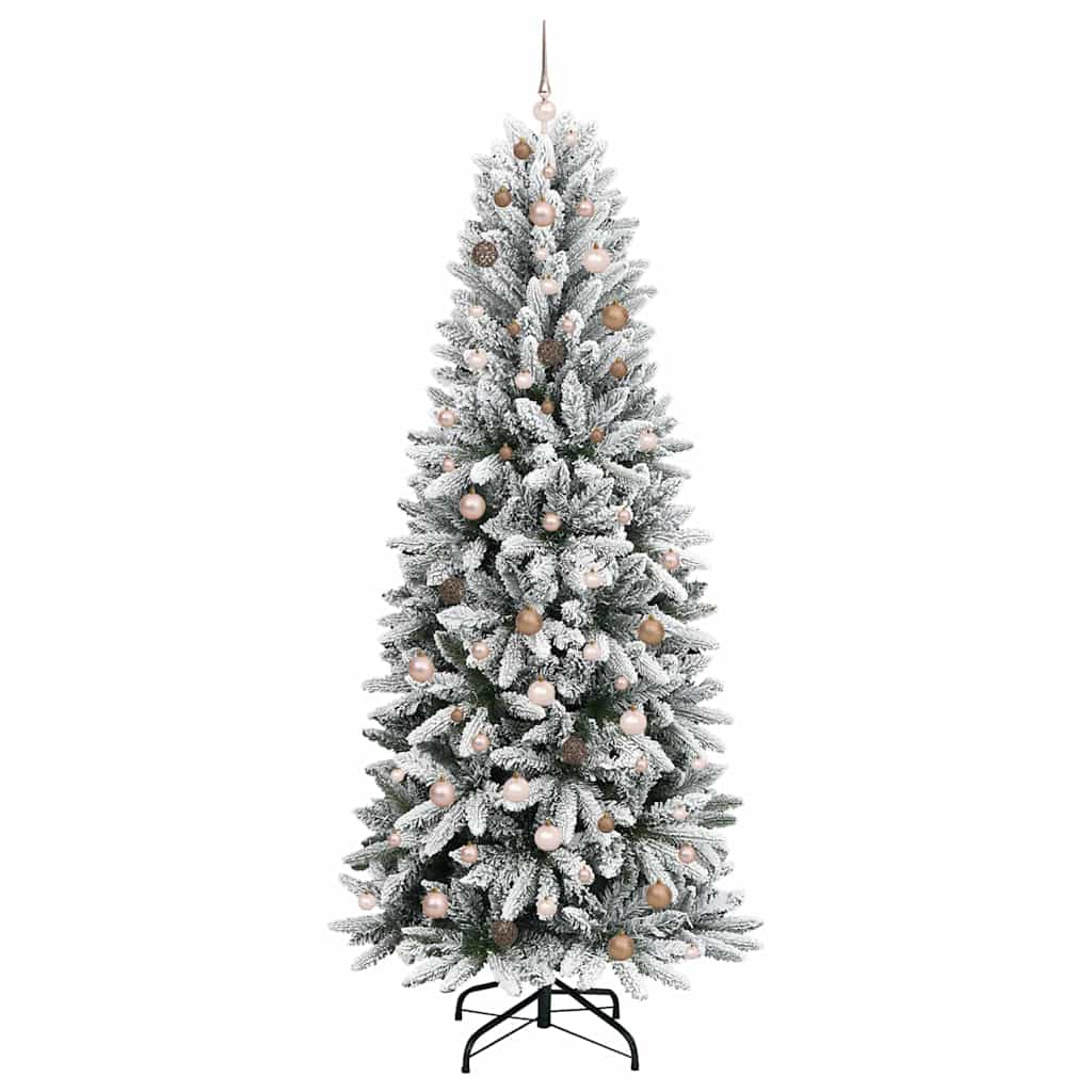 Artificial Christmas Tree with 300 LEDs White 94.49 in