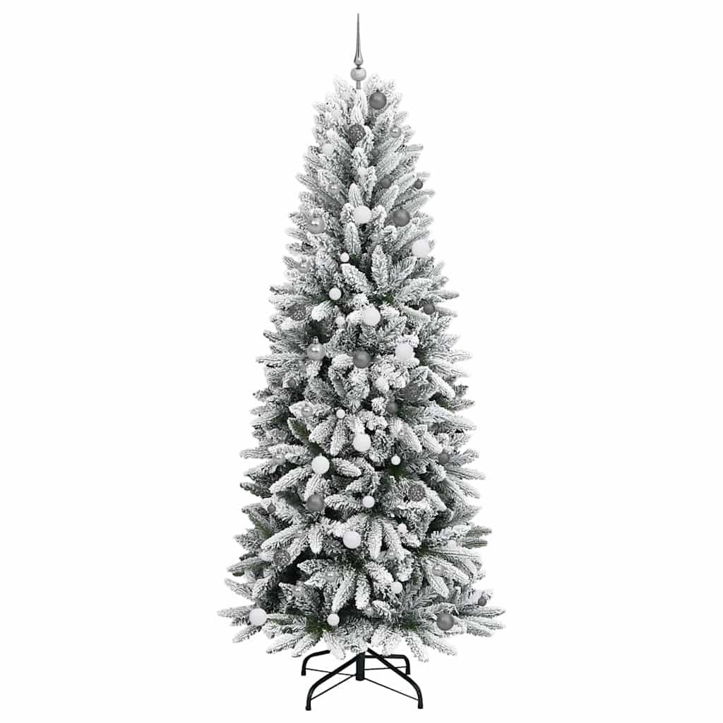 Artificial Christmas Tree with 300 LEDs White 94.49 in