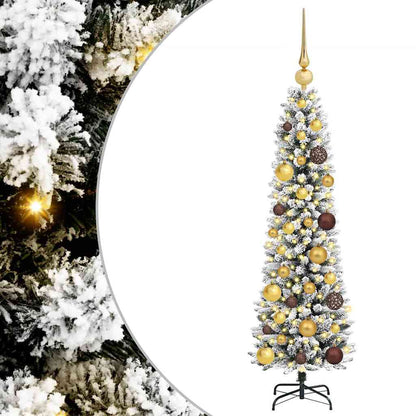 Artificial Christmas Tree with 150 LEDs White 47.24 in