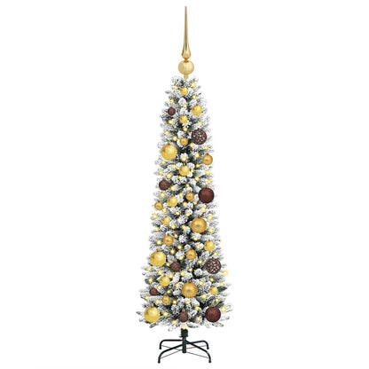 Artificial Christmas Tree with 150 LEDs White 47.24 in