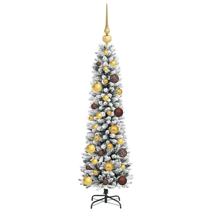 Artificial Christmas Tree with 150 LEDs White 47.24 in