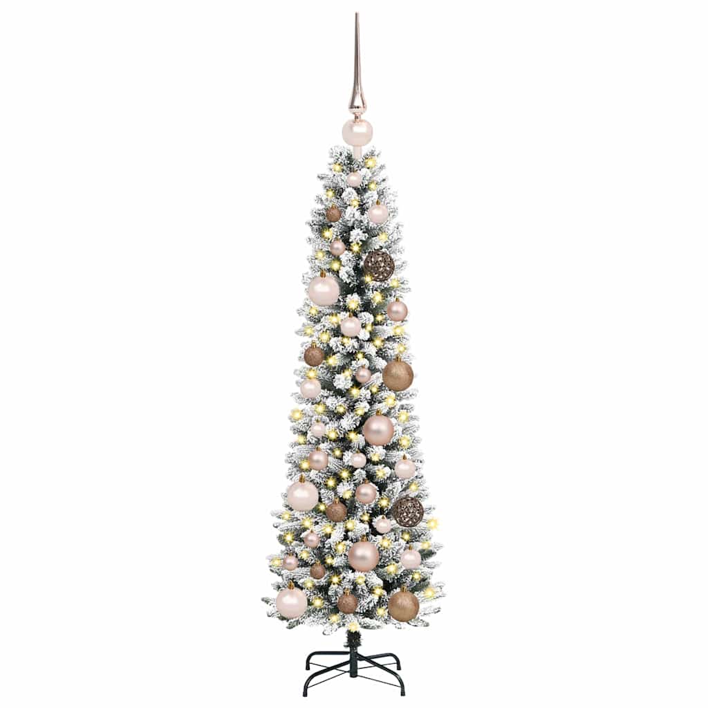 Artificial Christmas Tree with 150 LEDs White 47.24 in