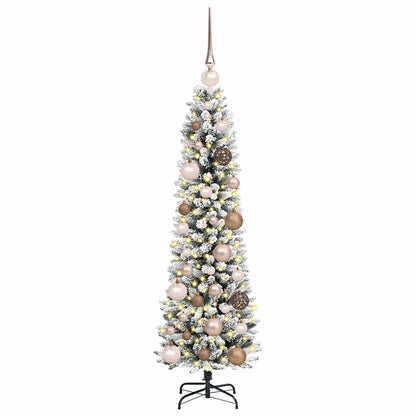 Artificial Christmas Tree with 150 LEDs White 47.24 in