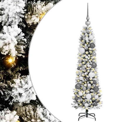 Artificial Christmas Tree with 150 LEDs White 47.24 in