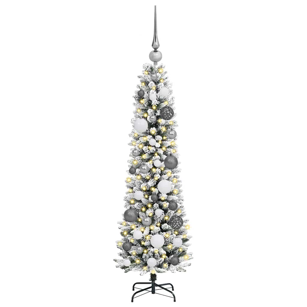 Artificial Christmas Tree with 150 LEDs White 47.24 in