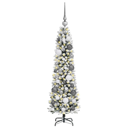 Artificial Christmas Tree with 150 LEDs White 47.24 in