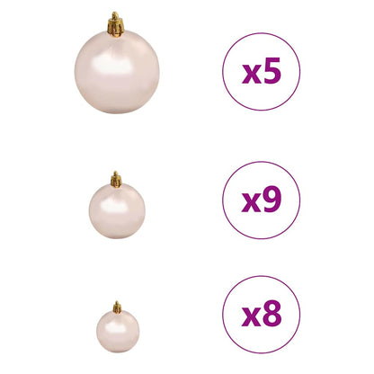Artificial Christmas Tree White 59.1" PVC and Metal and Plastic