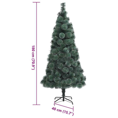Artificial Pre-lit Christmas Tree with 300 LEDs Green 70.9" PET