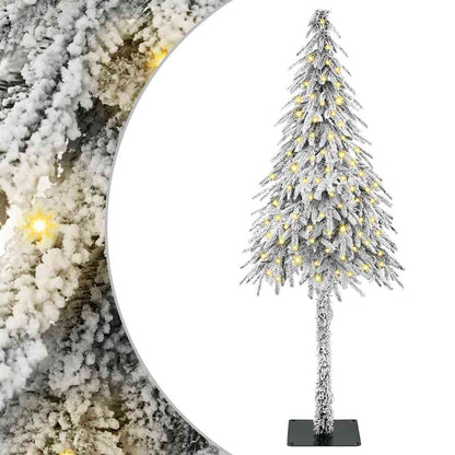 Christmas Tree with 150 LEDs White 47.2" PE and Steel