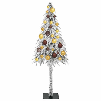 Christmas Tree with 150 LEDs White 47.2" PE and Steel